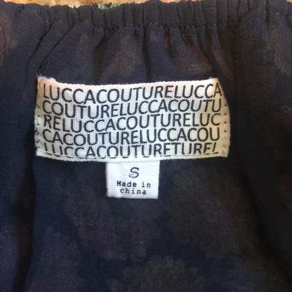 Lucca Couture Cross Back Flare Dress Colorful Daisy Tunic Top Women’s Small - Picture 2 of 16